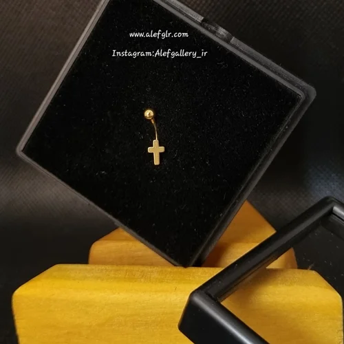 پیرسینگ ابرو طرح صلیب کد 250199