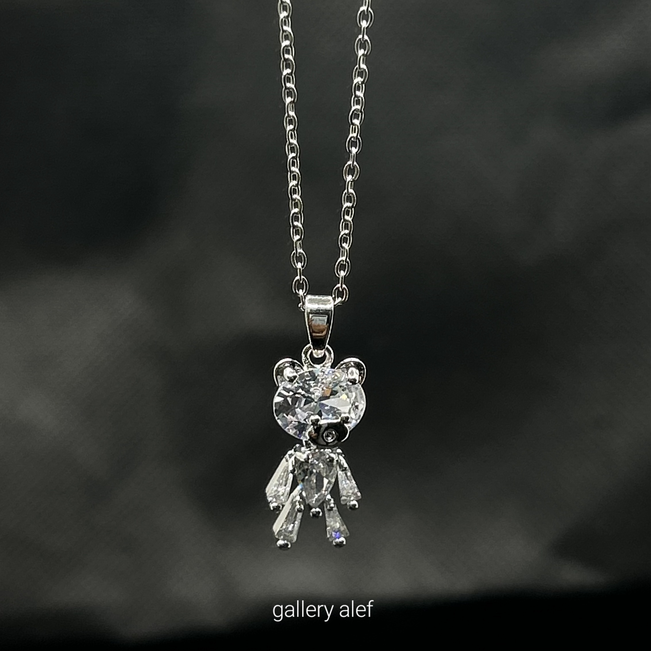 گردنبند خرس نگینی || خرید انلاین