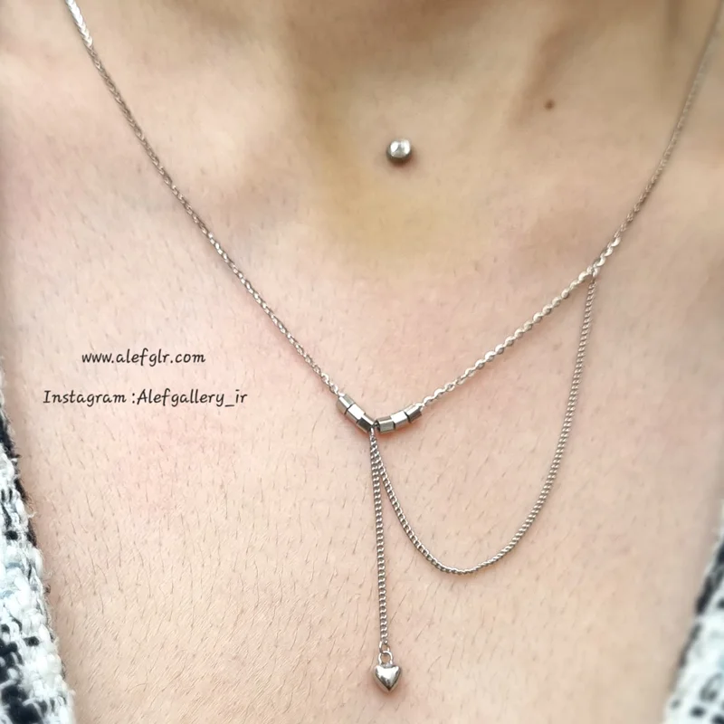 گردنبند نقره ( ارسال رایگان) کد 250103