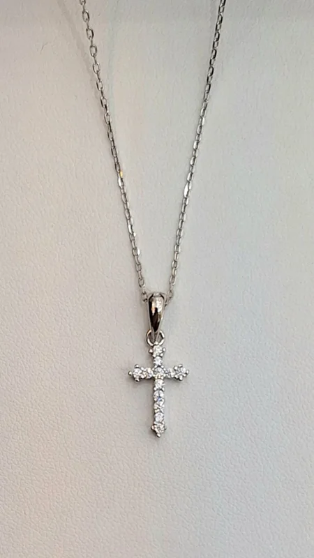 گردنبند نقره صلیب کد 240708
