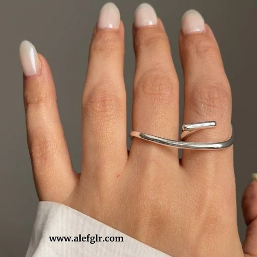 انگشتر دوتایی (دوانگشتی ) مینیمال