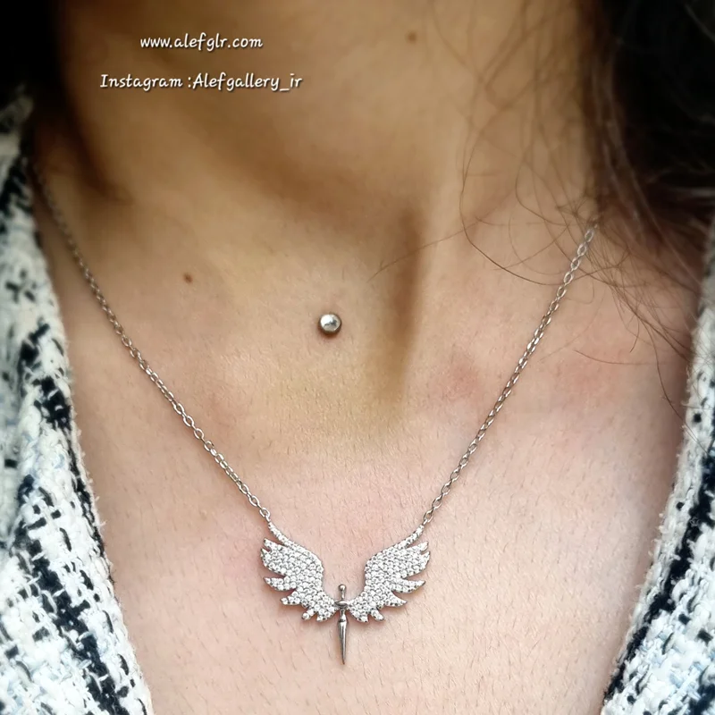 گردنبند نقره فرشته angel (ارسال رایگان) کد 250099