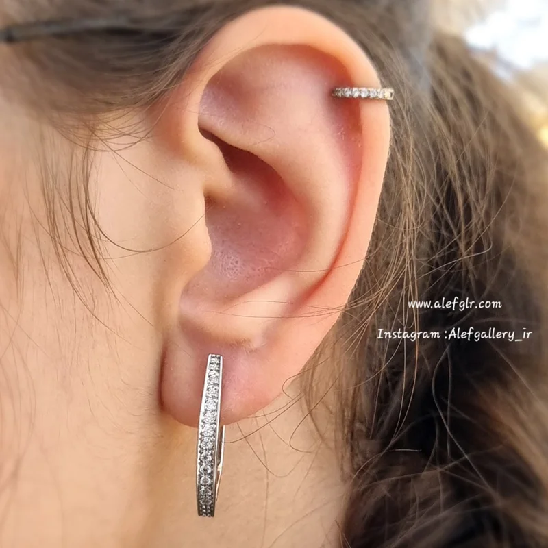 گوشوار حلقه ای طرح تیفانی از برند ژوپینگ xuping (ارسال رایگان) کد 250024