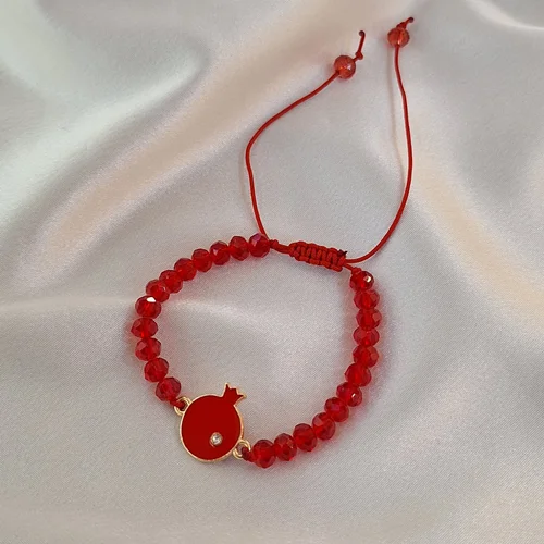 دستبند انار یلدایی قرمز کد 240150