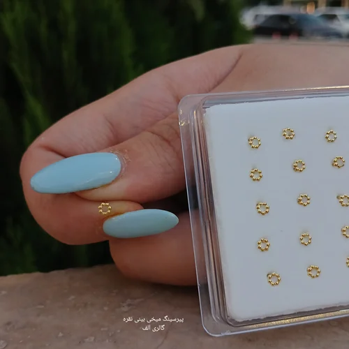 پیرسینگ بینی میخی نقره دایره توخالی