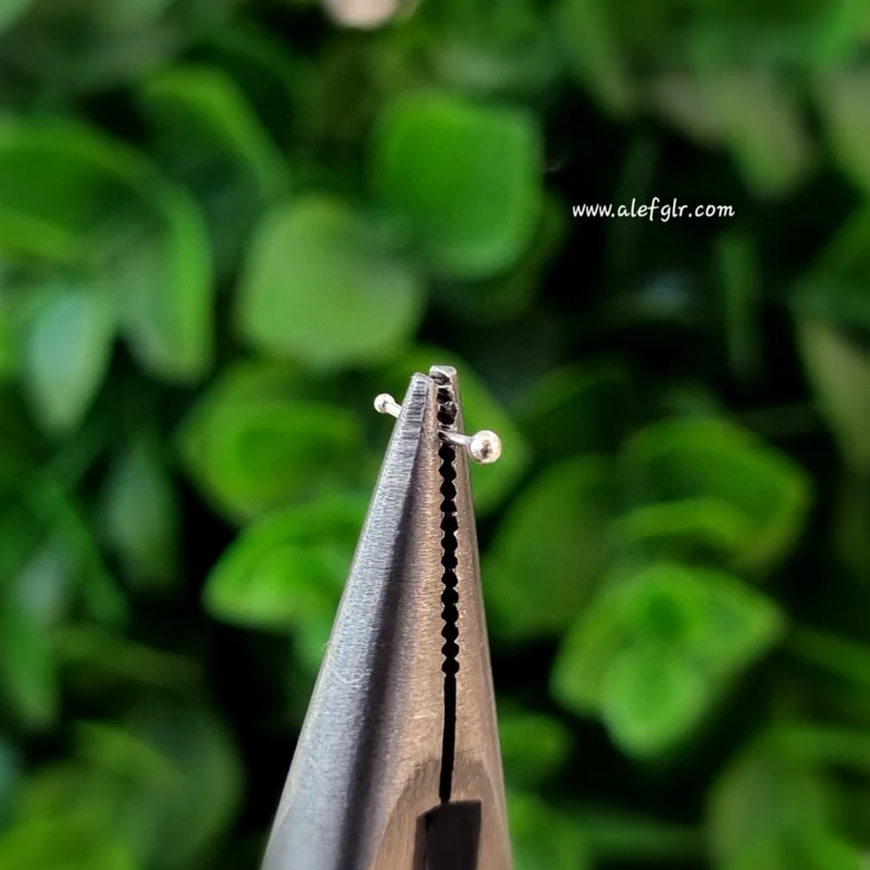 پیرسینگ بینی نقره گوی کد 240655