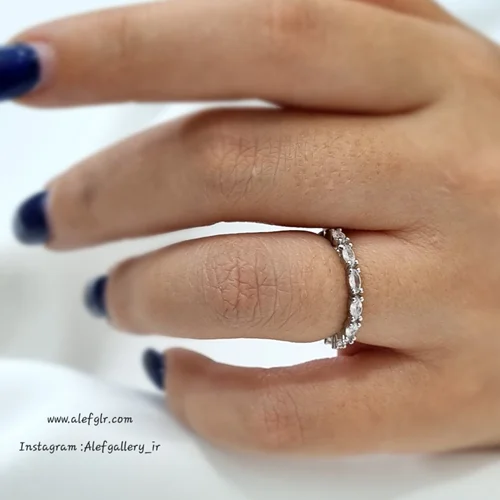 انگشتر حلقه نگین دار کد 250129