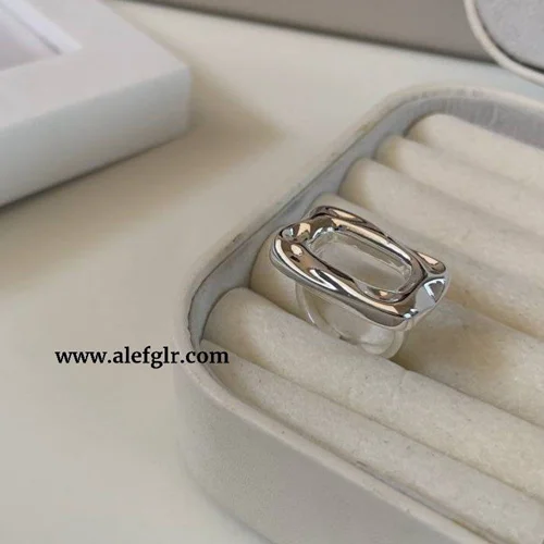 انگشتر دفرمه ابکاری نقره