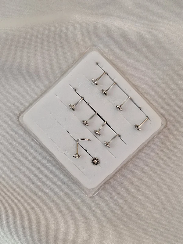 پیرسینگ بینی پایه اچ سی گل  کد 240617