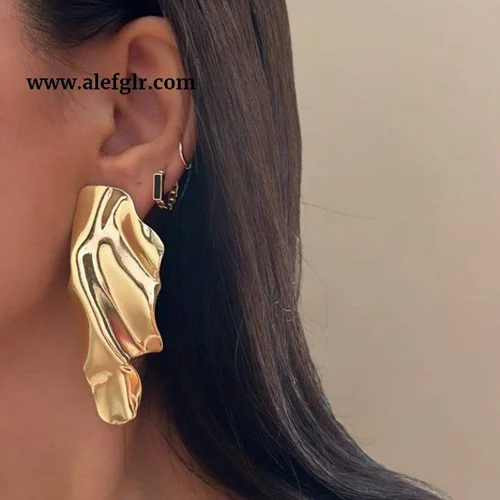 گوشواره دفرمه طلایی