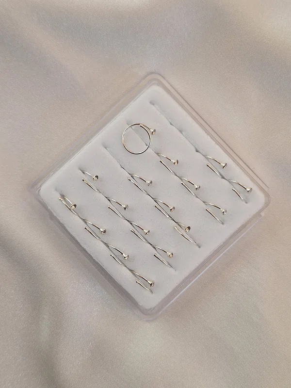 پیرسینگ بینی حلقهای تک نگین کد 240504