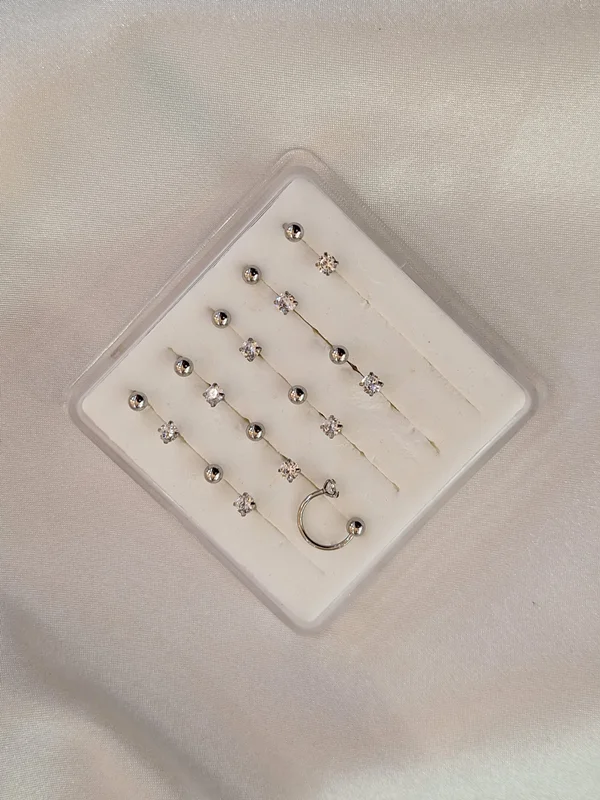 پیرسینگ بینی نعلی نگین دار کد 240510