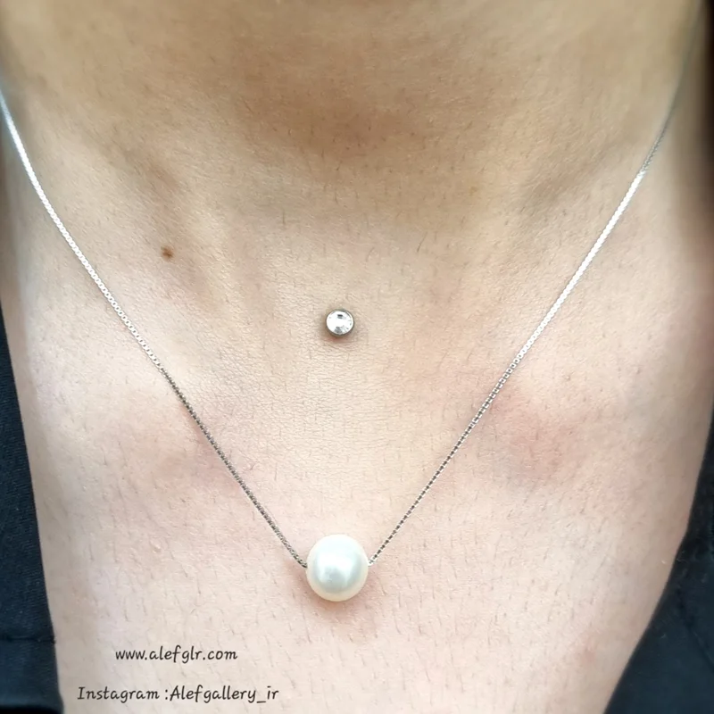 گرنبند نقره مروارید (ارسال رایگان) کد 250135